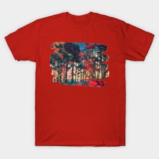 nature in red T-Shirt